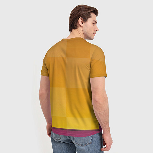 Мужская футболка Бегущий скелет / 3D-принт – фото 4