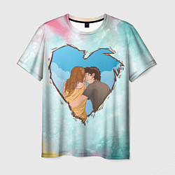 Мужская футболка Влюблённая пара 8 марта