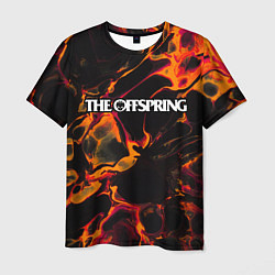 Мужская футболка The Offspring red lava