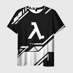 Мужская футболка Half life текстура геометрия