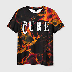Мужская футболка The Cure red lava