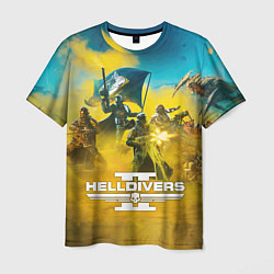 Мужская футболка Helldivers 2: Confrontation