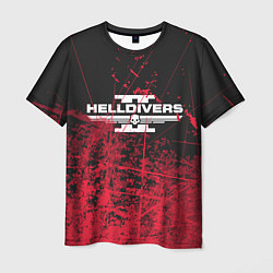 Мужская футболка Helldivers 2: Red Blood