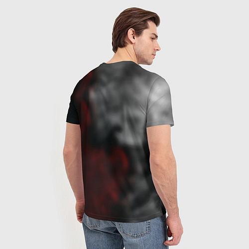 Мужская футболка Rainbow six gradient fire / 3D-принт – фото 4
