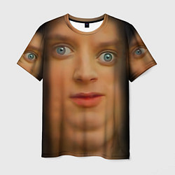 Мужская футболка Мем упоротый Фродо улыбается