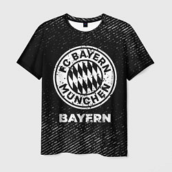 Мужская футболка Bayern с потертостями на темном фоне