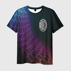 Мужская футболка AC Milan футбольная сетка