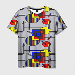 Мужская футболка Rectangular abstraction