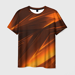 Мужская футболка Geometry stripes orange
