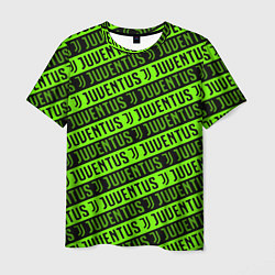 Мужская футболка Juventus green pattern sport
