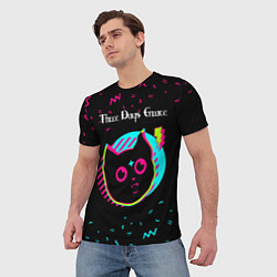 Футболка мужская Three Days Grace - rock star cat, цвет: 3D-принт — фото 2