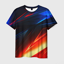 Мужская футболка Geometry stripes neon steel