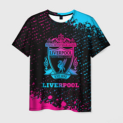 Мужская футболка Liverpool - neon gradient