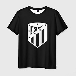 Мужская футболка Атлетико Мадрид белое лого фк