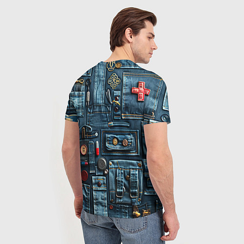 Мужская футболка Джинсы для медработников / 3D-принт – фото 4
