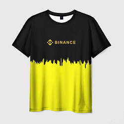 Мужская футболка Binance биржа краски