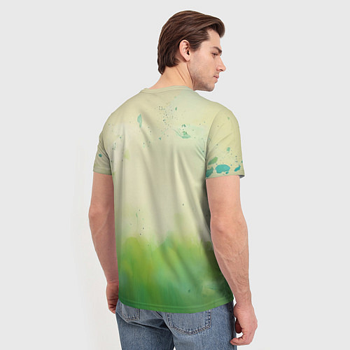 Мужская футболка Андроид на природе / 3D-принт – фото 4