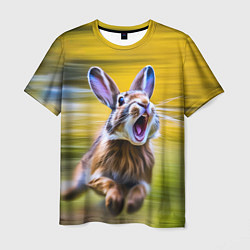 Мужская футболка Крик бегущего зайца