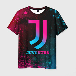 Мужская футболка Juventus - neon gradient