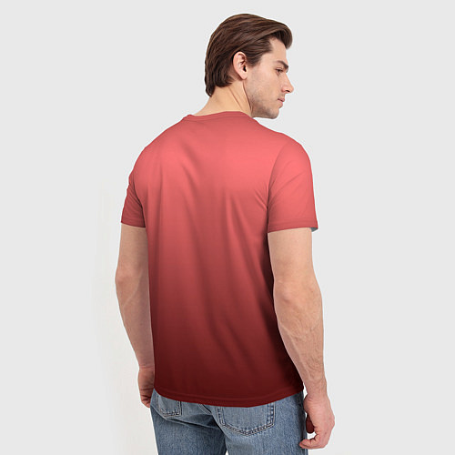 Мужская футболка Оттенок розовый антик градиент / 3D-принт – фото 4