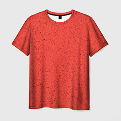 Мужская футболка Текстура цвет оранжевая заря