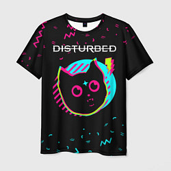 Футболка мужская Disturbed - rock star cat, цвет: 3D-принт