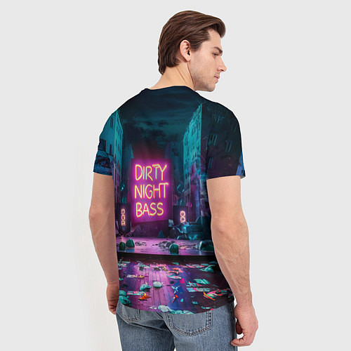 Мужская футболка Кибер street / 3D-принт – фото 4