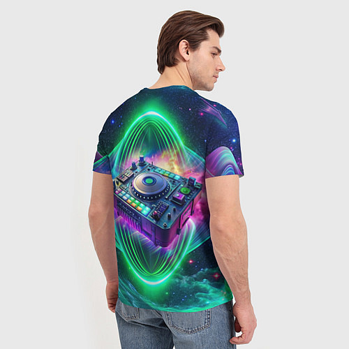 Мужская футболка Space DJ alien / 3D-принт – фото 4