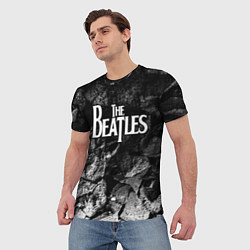 Футболка мужская The Beatles black graphite, цвет: 3D-принт — фото 2