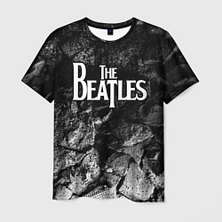 Мужская футболка The Beatles black graphite