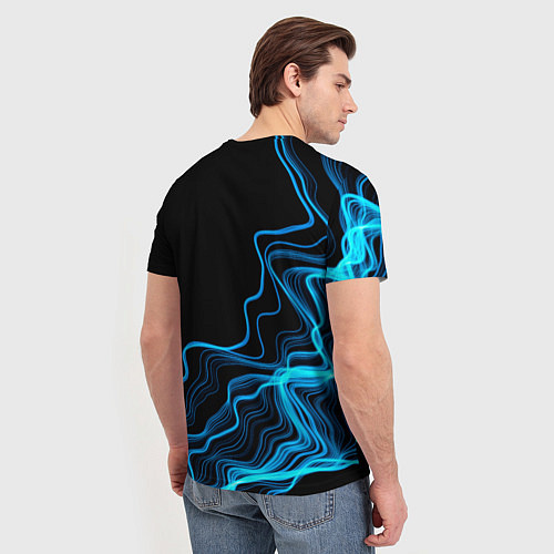 Мужская футболка Nickelback sound wave / 3D-принт – фото 4
