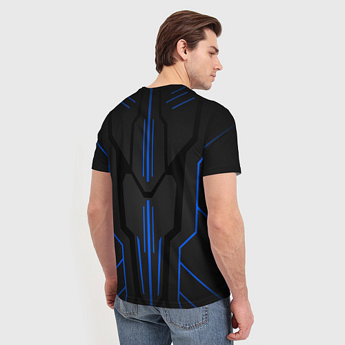 Мужская футболка Синяя броня - M-power / 3D-принт – фото 4
