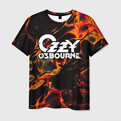 Мужская футболка Ozzy Osbourne red lava
