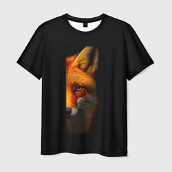 Мужская футболка Морда рыжей лисы