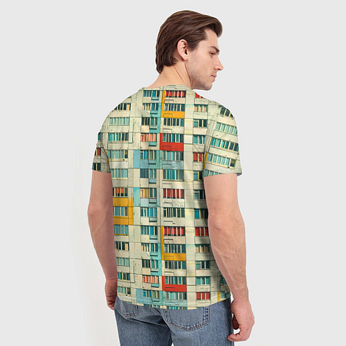 Мужская футболка Яркая панелька / 3D-принт – фото 4