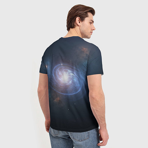 Мужская футболка Спиральная галактика / 3D-принт – фото 4