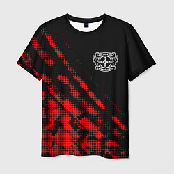 Мужская футболка Bayer 04 sport grunge