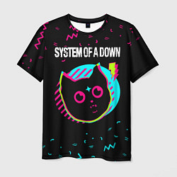 Мужская футболка System of a Down - rock star cat