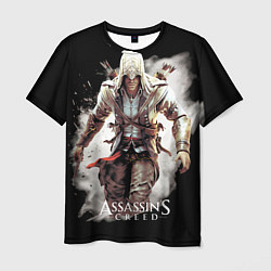 Мужская футболка Assassins creed белая пыль