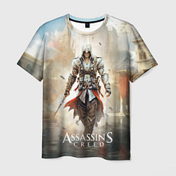 Мужская футболка Assassins creed poster game