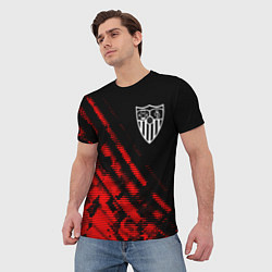 Футболка мужская Sevilla sport grunge, цвет: 3D-принт — фото 2