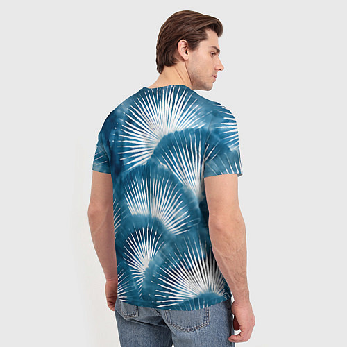 Мужская футболка Японский шибори абстракция / 3D-принт – фото 4