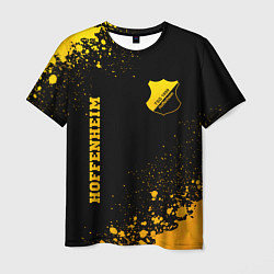 Мужская футболка Hoffenheim - gold gradient вертикально