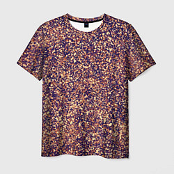 Мужская футболка Драгоценный фиолетово-медный абстракция