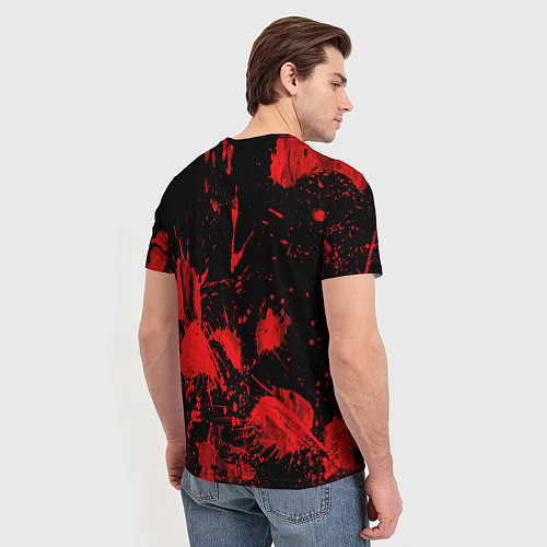 Мужская футболка Predator blood / 3D-принт – фото 4