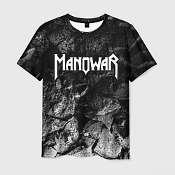 Мужская футболка Manowar black graphite