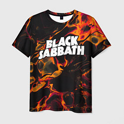 Мужская футболка Black Sabbath red lava