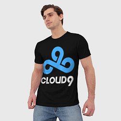 Футболка мужская Cloud9 - esports logo, цвет: 3D-принт — фото 2