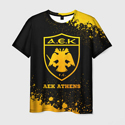 Мужская футболка AEK Athens - gold gradient