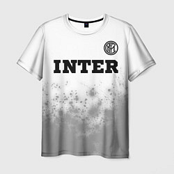 Мужская футболка Inter sport на светлом фоне посередине